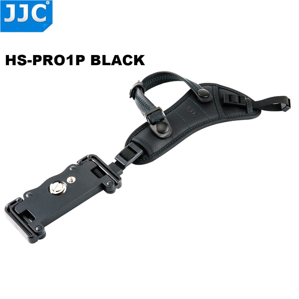 Jjc Quick Release Dslr Camera Strap Handgreep Polsband Voor Sony Nikon Canon Panasonic Olympus Camera Sling Riem Accessoires: HS-PRO1P BLACK