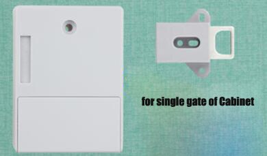 Cabinet Lock, Battery Rfid Card Hidden Drawer Locker Lock Keyless Diy: silver single gate