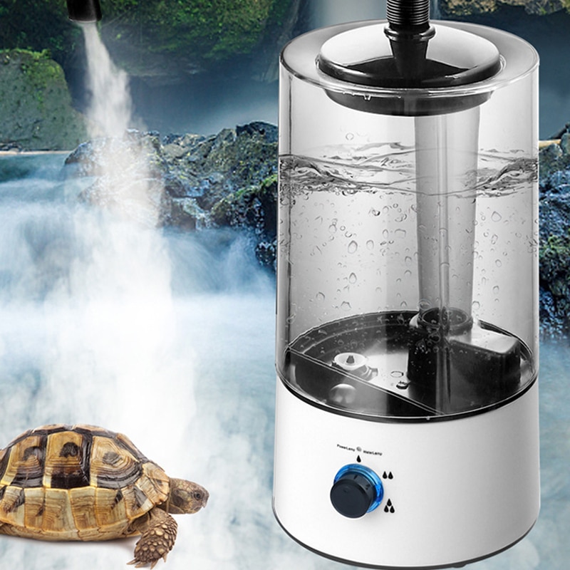 Reptile Fogger Terrariums Humidifier Fog Machine Mister 4L Large Size Ideal for Climbing Pet Atomizer Mist