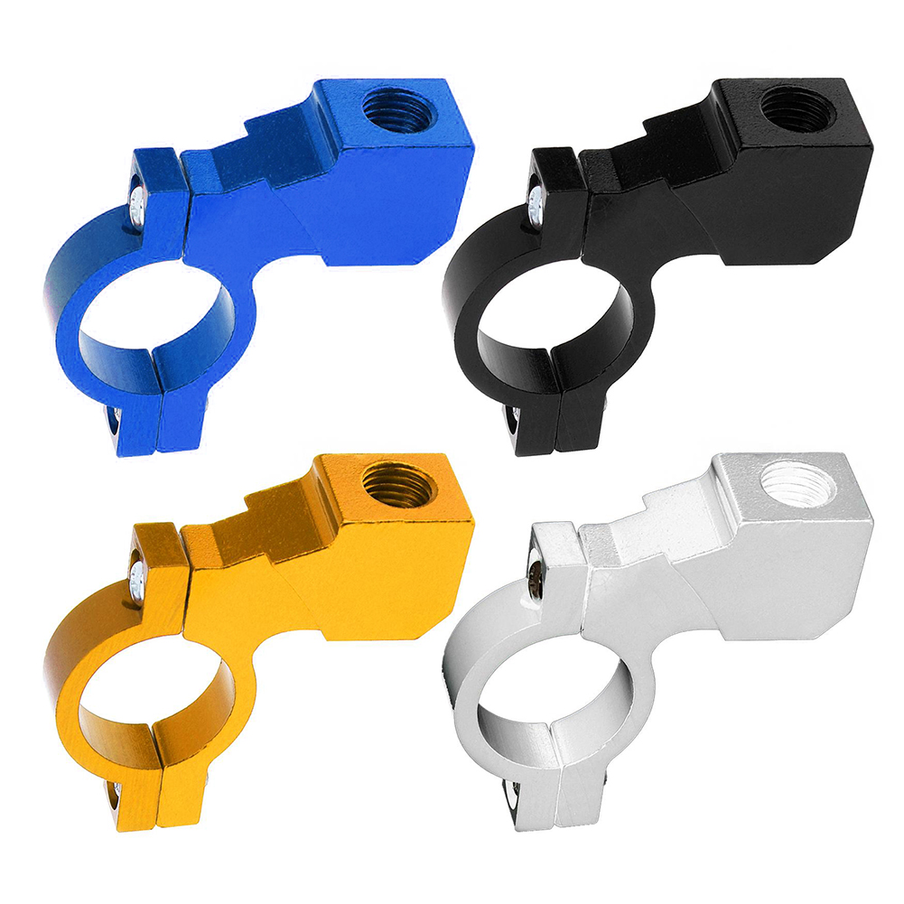 Motocicleta Rear View Mirror Bracket Mount Holder Clamp, Motocicleta Guiador Retrovisor Mirror Clamp, Rosca 10mm