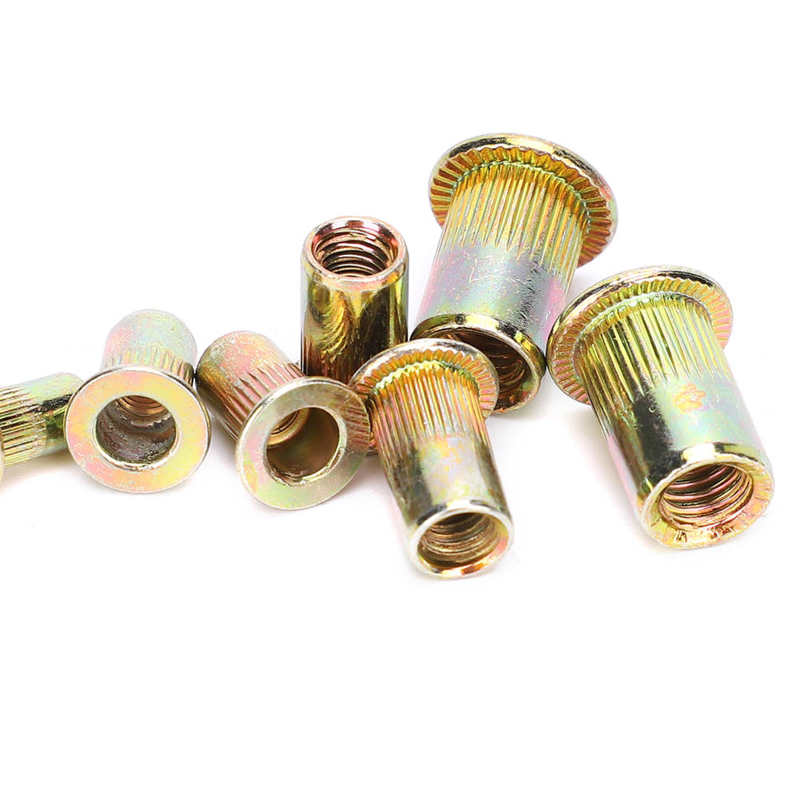 stainless steel insert for hardware repair tools self tapping inserts M3 M4 M6 Color Zinc Plating Rivet Nuts Set