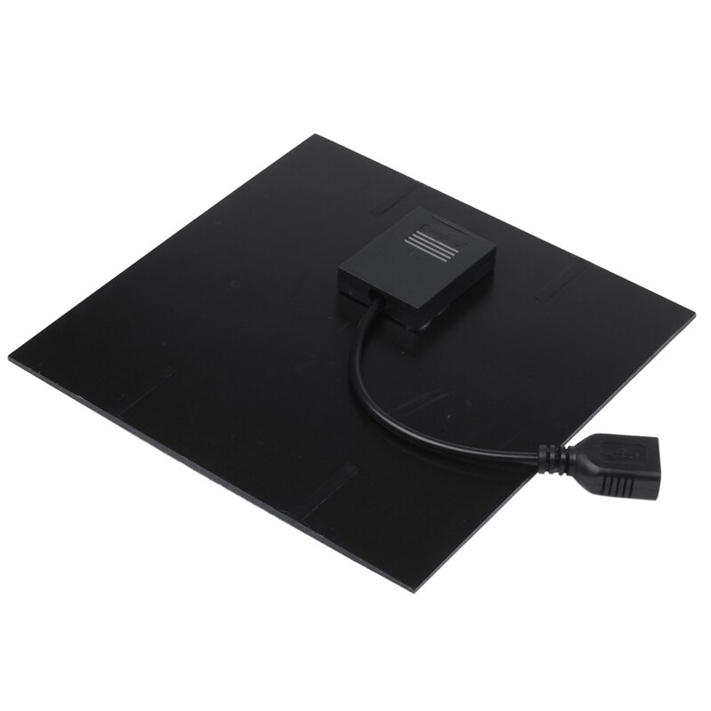 2.5W 5V Zonne-energie Panel Ijzer Ventilator Voor Thuis Kantoor Outdoor Reizen Vissen 4 Inch Koeling Ventilator usb