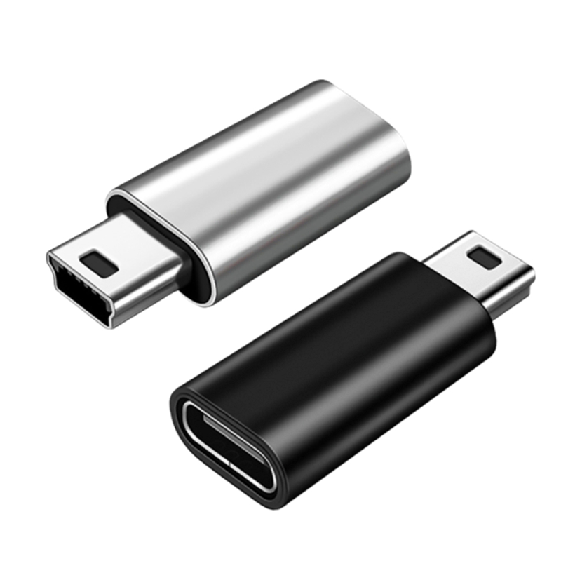 1/2Pcs Metal USB Type C to Micro USB Adapter Female Type-C to Male Mini Data Transfer Connector for Camera Phone OTG Conventer: Rose Gold