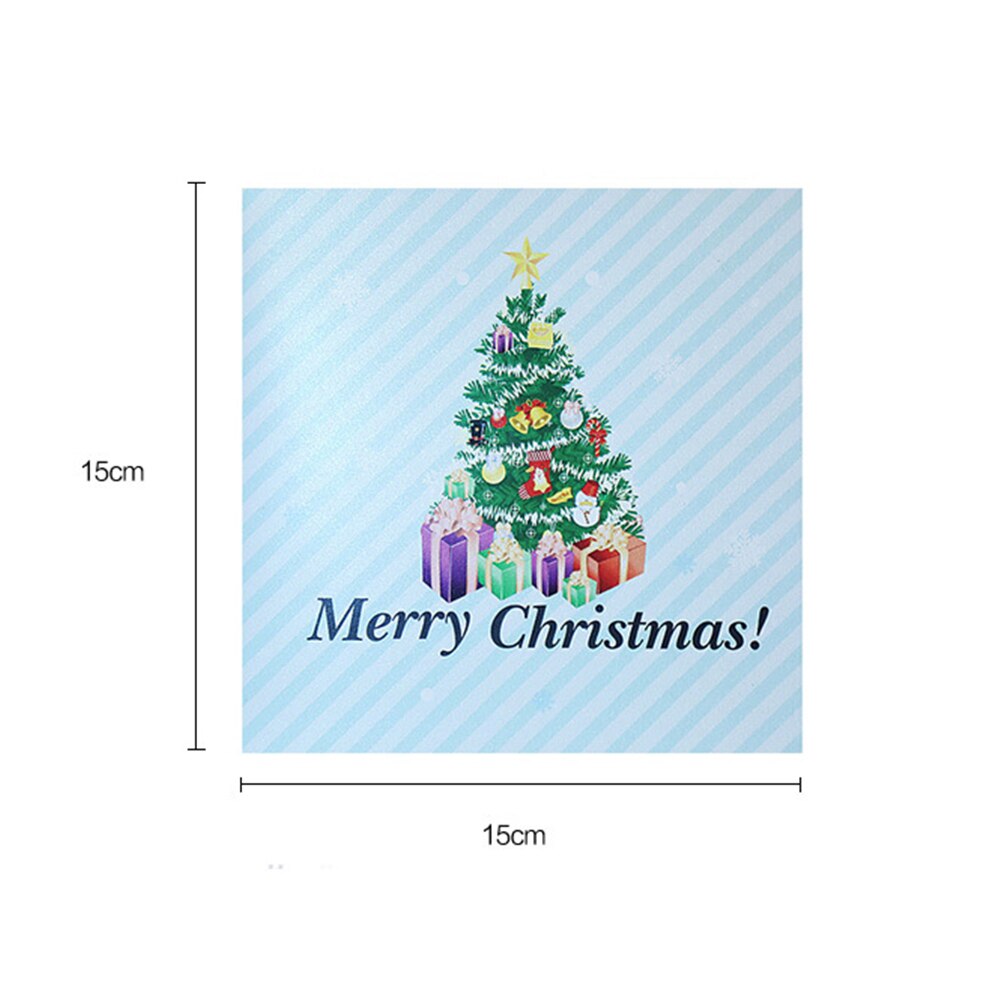 Frohes Neues Jahr Gruß Karte Postkarte 3D Weihnachten Frohe Weihnachten Pop Up Karte Kinder Baum Weihnachten