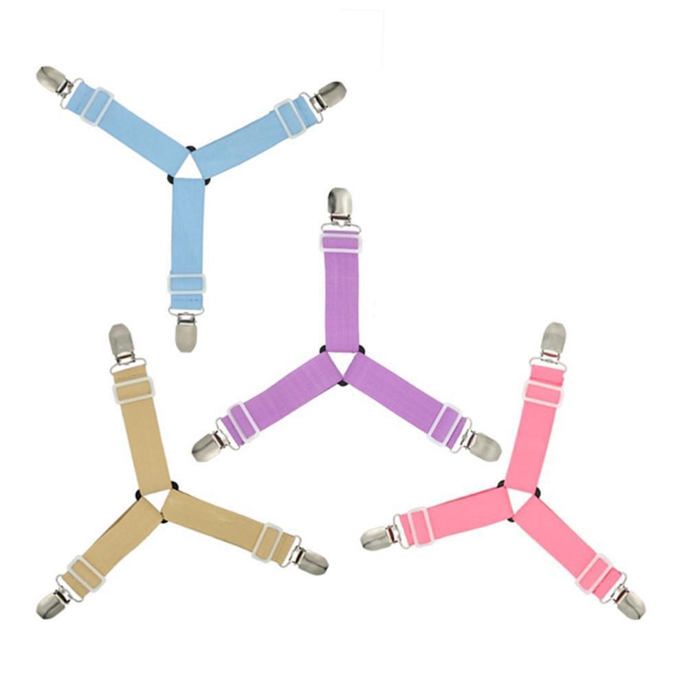 4 unids/set elástico cama pinzas para hojas ajustable pesado pinzas correas de la Liga