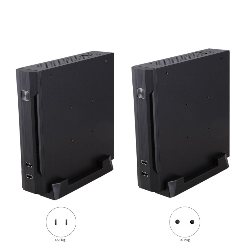 Obudowa komputera mini-itx szczupły o małej obudowie obudowa komputera HTPC z 2 zasilaczem USB2.0 12V 8A