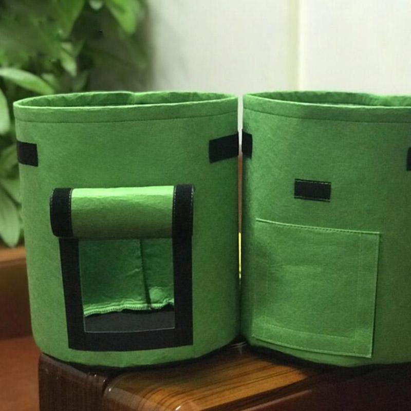3 Size Felt Plant Grow Bags Nonwoven Fabric Garden Potato Pot Greenhouse Vegetable Growing Bags Moisturizing Vertical Tools