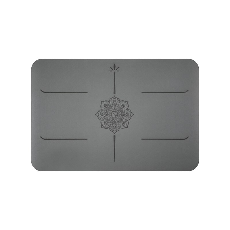 Lezyan LZ-YM01 PU Natural Rubber Yoga Mat Portable Mini Assist Mat Non-slip Flat Support Elbow Pads Meditation Headstand Mat: Dark Gray