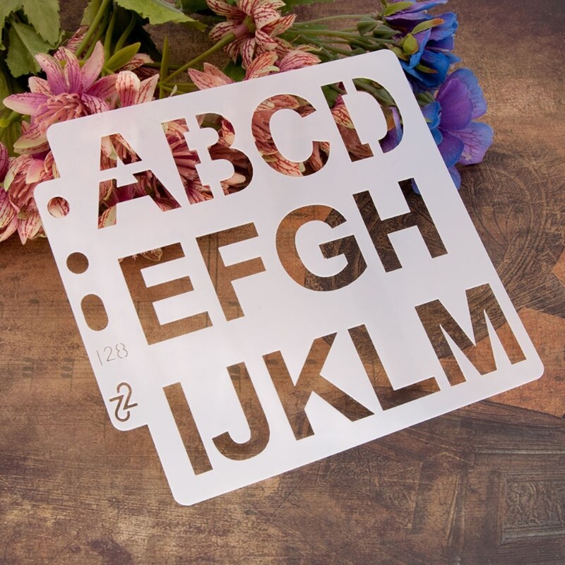 Letter and Number Stencils Reusable Plastic Letter Stencils Alphabet Journal Stencils Font Templates for Notebook Diary Scrapboo