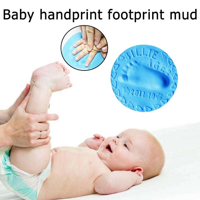 Cuidado del bebé, almohadilla de tinta de mano, secado de plastilina suave, arcilla ultraligera, huella de huella infantil, juguetes educativos para niños