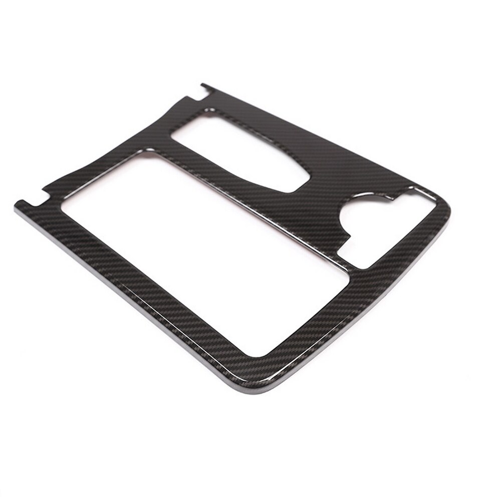 Para Mercedes Benz clase C W204 E clase W212 , Panel de consola central, portavasos, cubierta de marco, pegatina embellecedora: Black