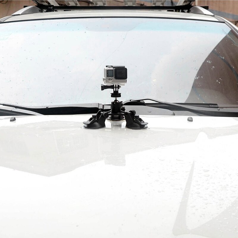 Triple ventouse support de stabilisation support de montage de voiture pour DSLR GoPro Hero Osmo Action JR offres