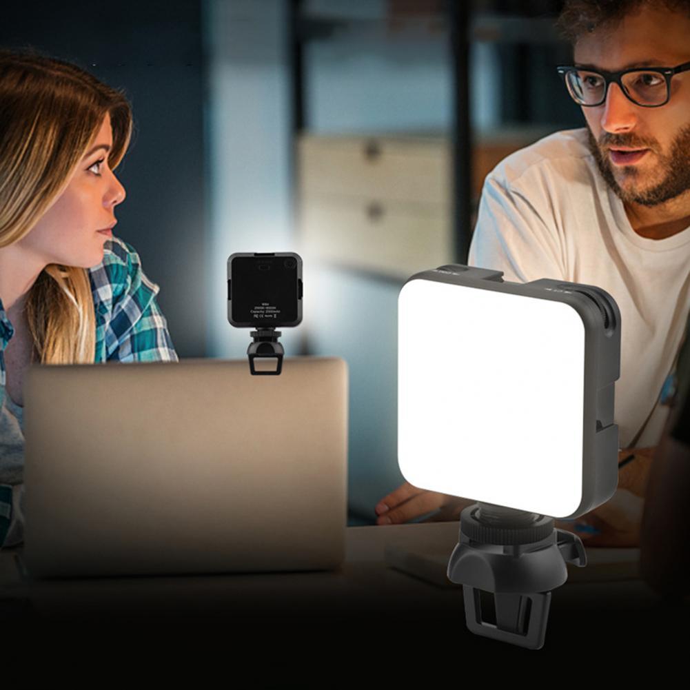Fill Light Adjustable Rechargeable Plastic Photography Lighting Meeting Lamp Chargable Photography Lighting Video Clip Fill Lamp