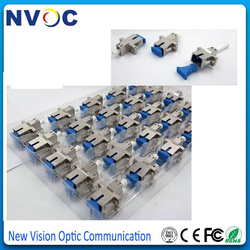 LC-SC/SC-LC Connector SM Single Core MM Metalen APC Glasvezel Adapter Flens Koppeling, metalen Huis Glasvezel Flens Adapter