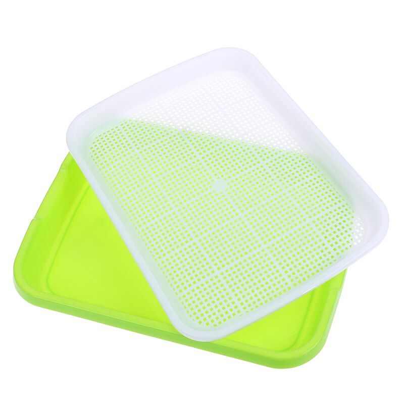 1 Set Seedling Tray Plastic Double-Layer Seedling Nursery Tray Hydroponics Basket