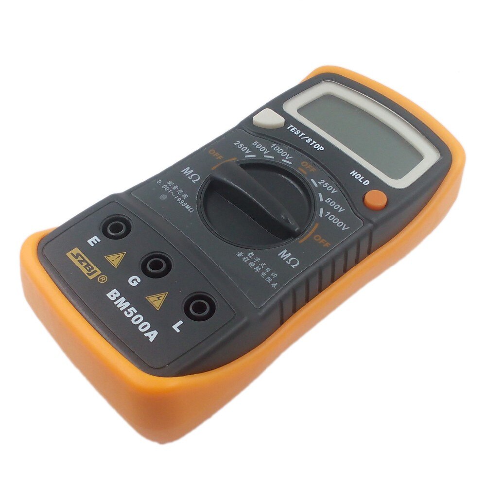 Digital Resistance Meter BM500A 1000V 1999M Digital Insulation Resistance Tester Meter Megohmmeter Megger Multimeter