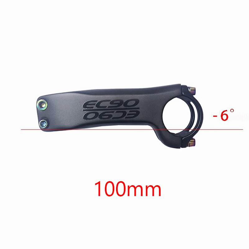 Carbon Stem EC90 Mountain Bike Stem Carbon Fiber Road Bike Handlebars Plus or Minus 6 Degrees/17 Degrees Road Bike Stem: 6-100mm
