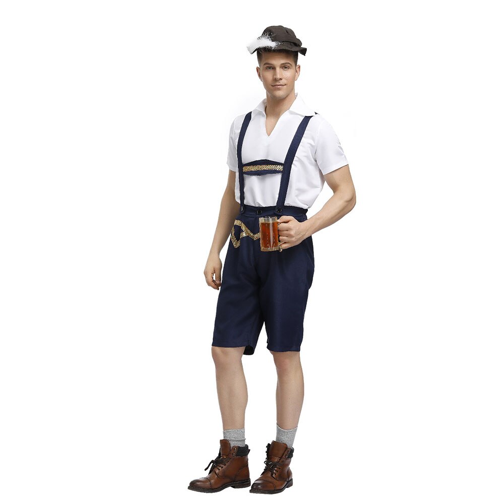 Disfraz de hombre de la cerveza de Octoberfest, Bávaro alemán, Festival, Carnaval, trajes de camarero de talla grande