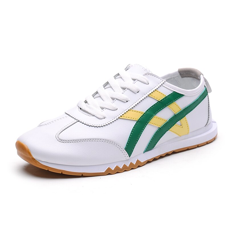 Golf Shoes for Men Breathable Sneakers Golf Sport Lace Up Non-Slip Athletic Outdoor Shoes Golf Footwear for Men: White Green / 7