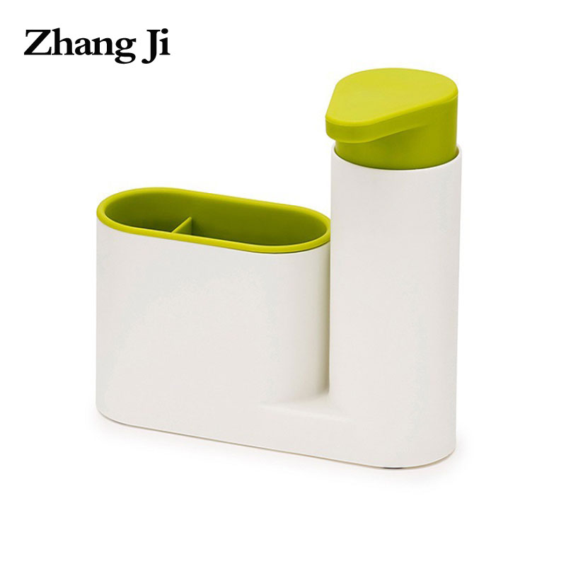 Zhangji 2 In 1 Badkamer Zeepdispenser Set Badkamer Opslag Plank Shampoo Zeepdispenser Praktisch Voor Keuken ZJ130