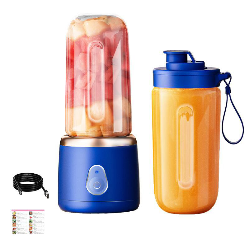 Xiaomi Draagbare Juicer Cup 400ML voor Shakes Smoothies Oplaadbare USB Reizende Fruitpers Dubbele Cup Fruitblender: violet