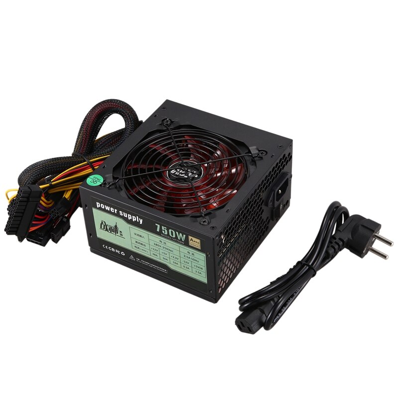 550W Quiet with Fan ATX 12V 4/8-Pin PC Power Supply Modular SLI Illuminated Fan for High-End Computer Configuration PC