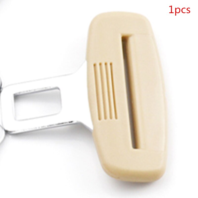 2 Pcs Universal Seat Belt Clip Black Car Safety Adjustable Belt Clip Car Accessories Safety Belt Buckles Vehicle-mounted Bot: beige