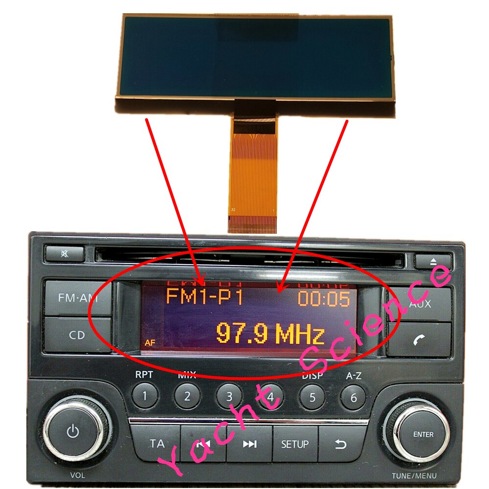 CD Player Radio Pixel Repair LCD Screen Display for Nissan Juke Qashqai X-Trail Frontier Note Dualis Navara Suzuki Equator