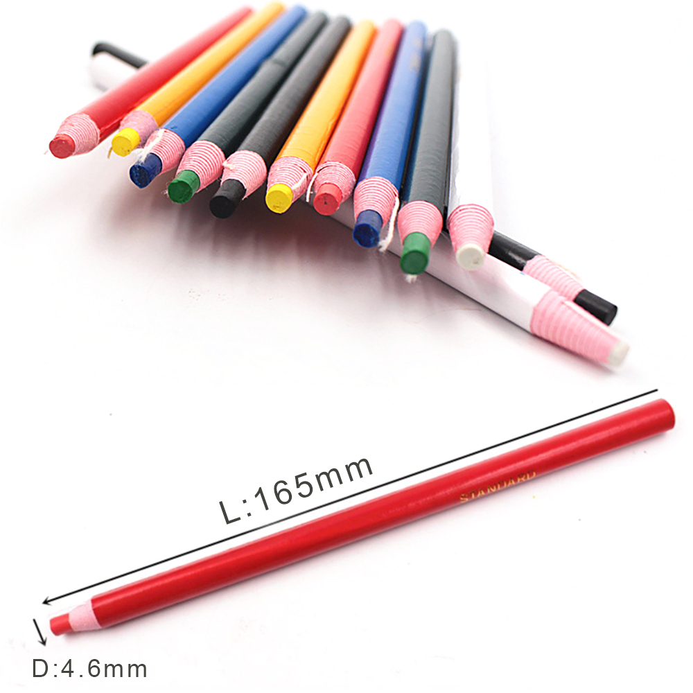 (6 stks/pakket) krijt Tailoring pen 6 kleur pennen Gratis snijden pen Trekken lijn tool Naaien kleding patroon maken tool