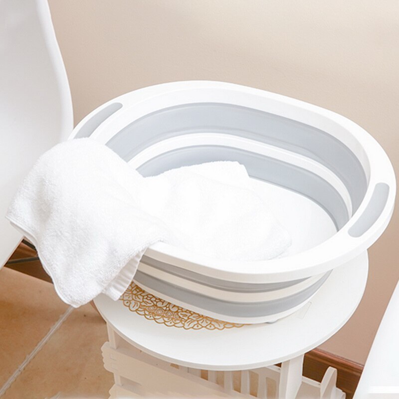 Inklapbare Hakblok Opvouwbare Snijplank Keuken Siliconen Fruit Wasmand Met Aftappen Plug