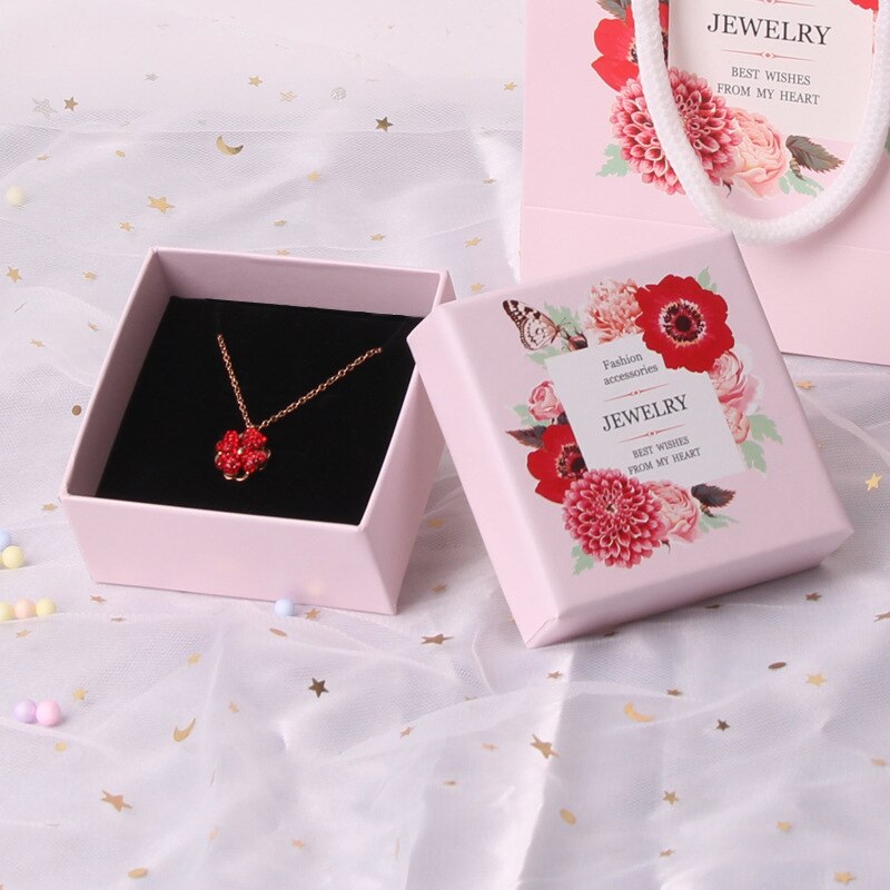 Cajas de cuadradas para joyería, 1 unidad, para pulseras, pendientes, anillo, collar, caja de joyería para mujer, , embalaje
