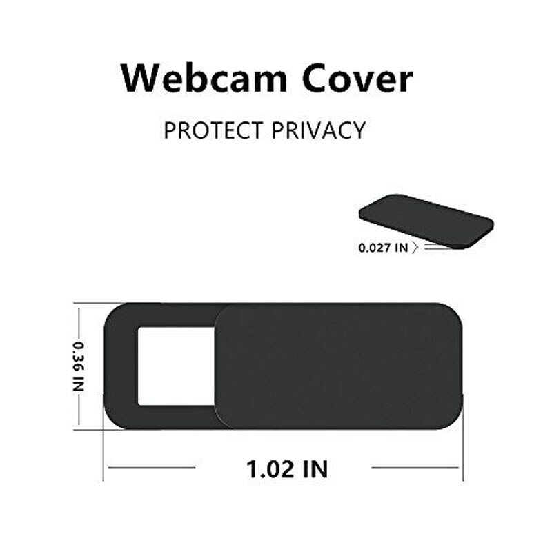 Cubierta de WebCam con imán deslizante, pegatina de privacidad de plástico para Macbook Pro, portátiles, IPad, IPhone, lente de teléfono, 3 uds.