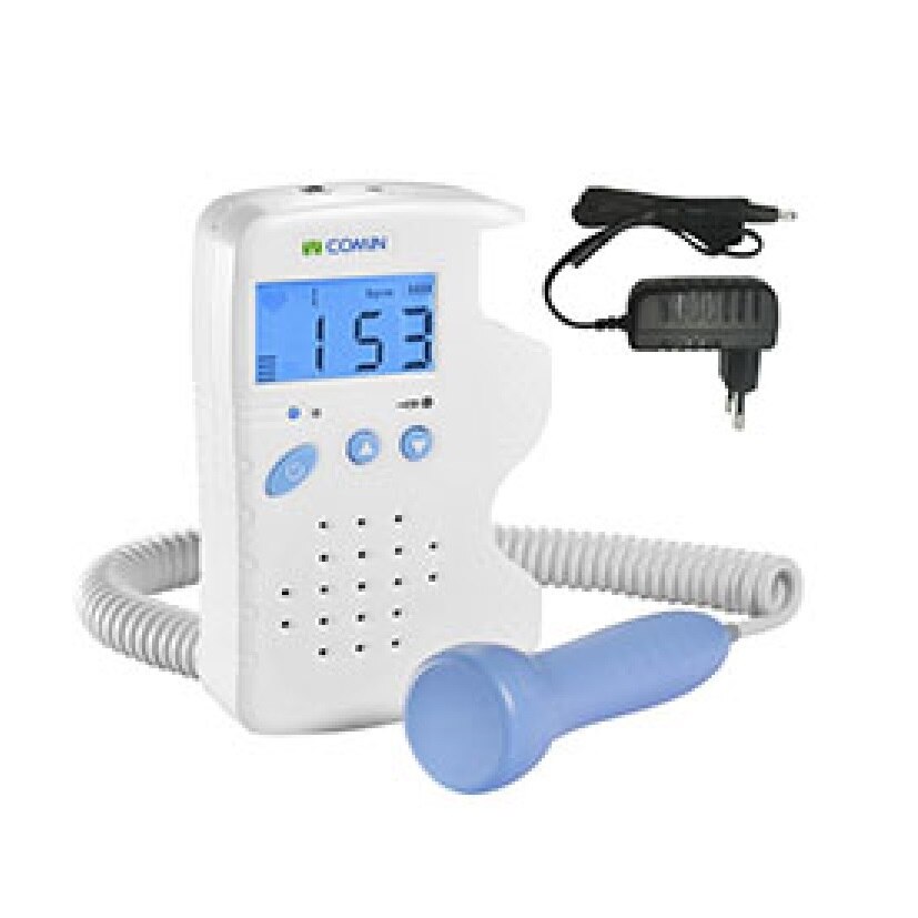 VCOMIN Fetal Doppler 200D+ Prenatal Detection Device Home Use Fetus 1.8 inch LCD Baby Heart Rate Baby Monitor Doppler Fetal