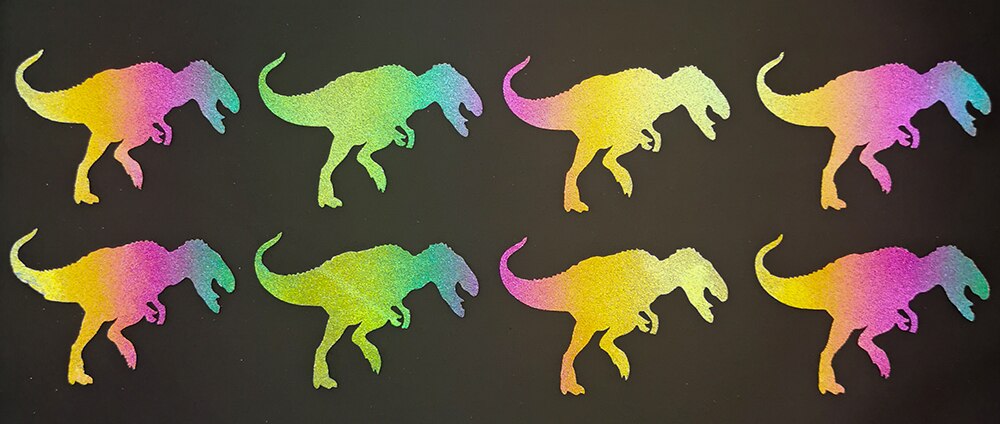 Rainbow Reflective Vinyl HTV Iron on Sheet Stickers For Clothing Fabric Tape Heat transfer Vinyl Film DIY: XC10-8