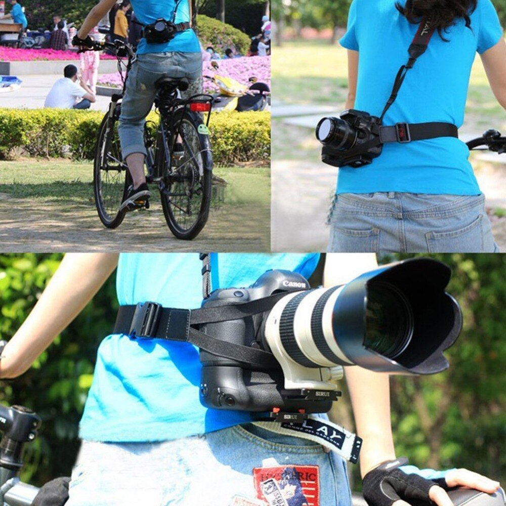 NICEYRIG Camera Waist Strap Durable DSLR Digital SLR Camera Quick Release Wait Strap Adjustable DSLR Camera Fasten Waist Strap
