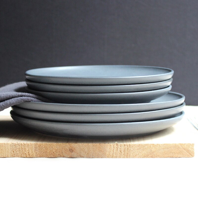 Nordic setting plate tableware Western plate simple straw hat plate pasta plate Western-style dessert plate personality