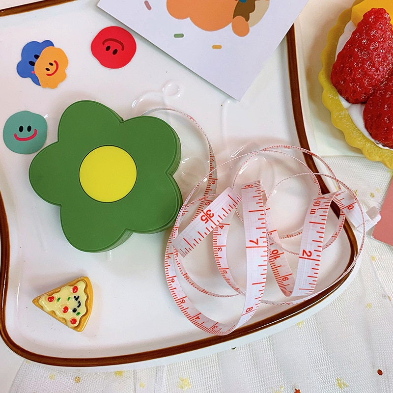 Ruban à mesurer rétractable portable et mignon, outil de couture, ruban à mesurer souple pour mesurer le corps