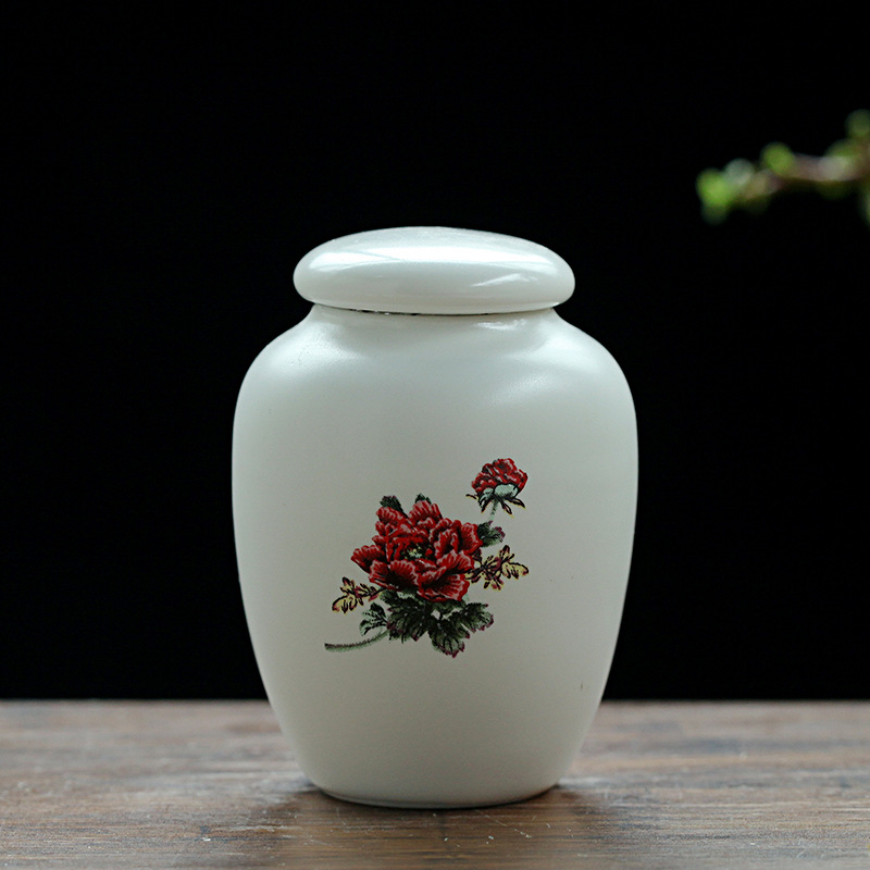 Ceramiczna urna w kształcie kota na popiół, mini urna na ludzkie prochy, pomnik i pogrzeb