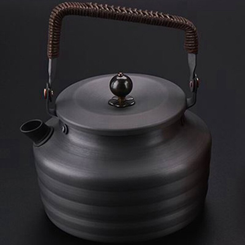 Alocs udendørs picnic forsyninger 1.3l gammel kinesisk stil kedel kog te kedel vandkande kantine camping vandflaske
