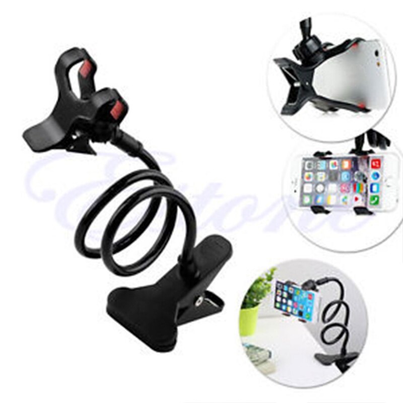 Universal Lazy Bed Desktop Mount Car Stand Holder For Cell Phone Long Arm