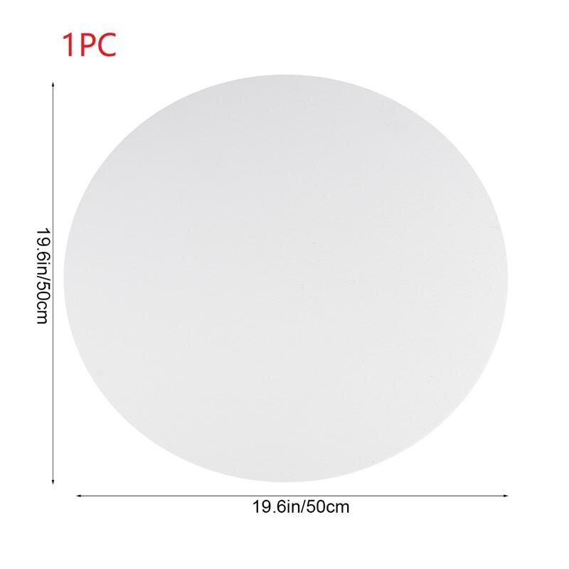 Round Canvas Drawing Board Premium Art Painting Board Artist Round Shape Canvas Board Oil Paint Canvas Sketchpad: 1PC 50CM