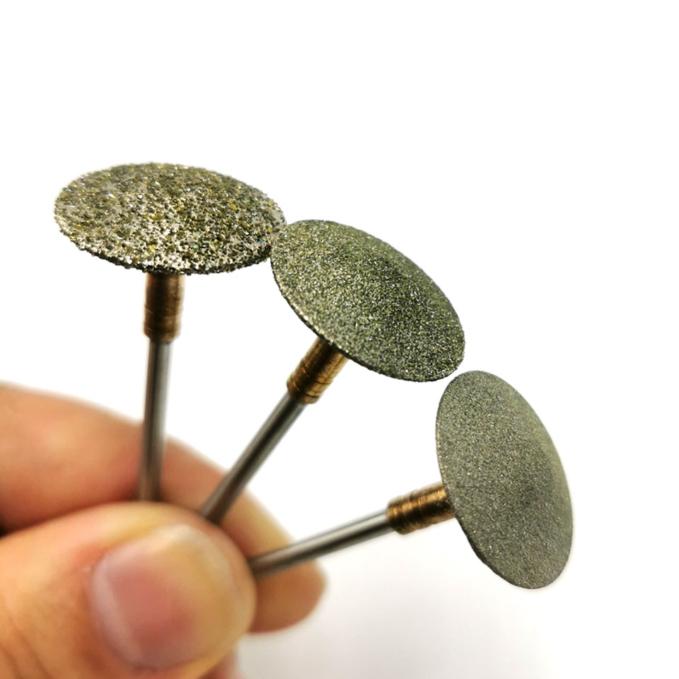 HYTOOS-brocas de diamante para manicura y pedicura, accesorios para taladro de uñas, disco de lijado de Metal de 3/32"