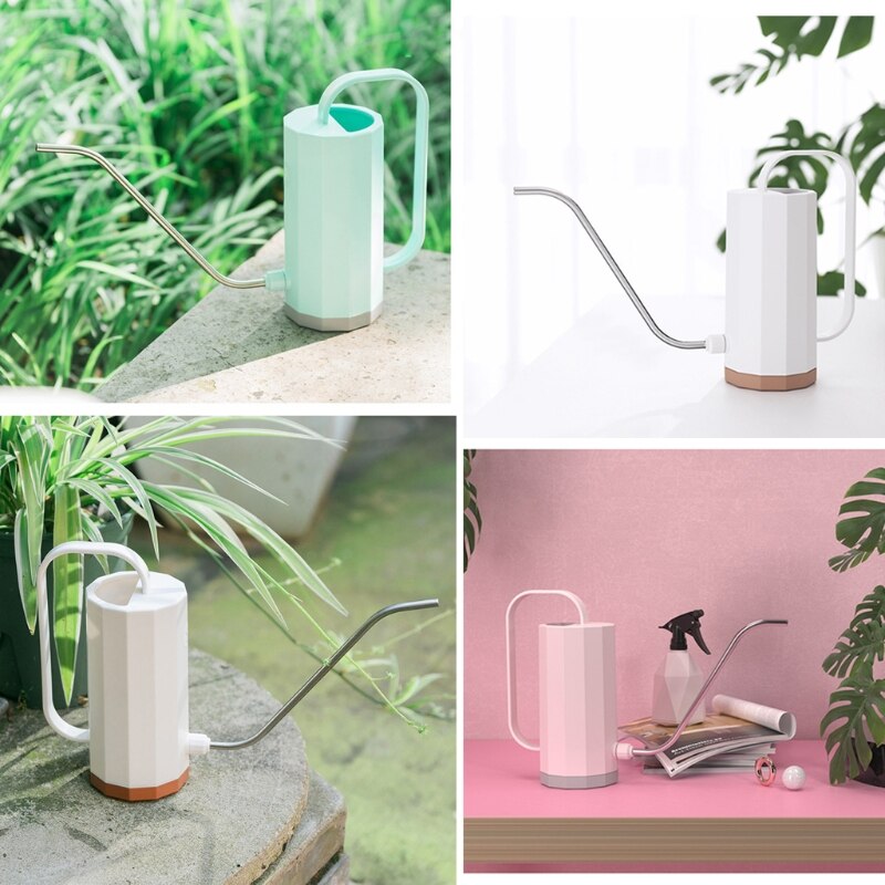 1.2L narzędzia ogrodnicze plastikowa roślina zraszacz praktyczna konewka nawadnianie domu kwiaty czajnik cylindryczny uchwyt L