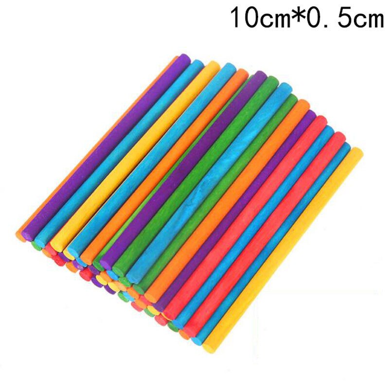 50 unids/pack Color plástico palo de piruleta palitos para colocar en pasteles de Chocolate pastel de azúcar caramelo palitos de piruletas bricolaje molde herramienta: 10x0.5cm 