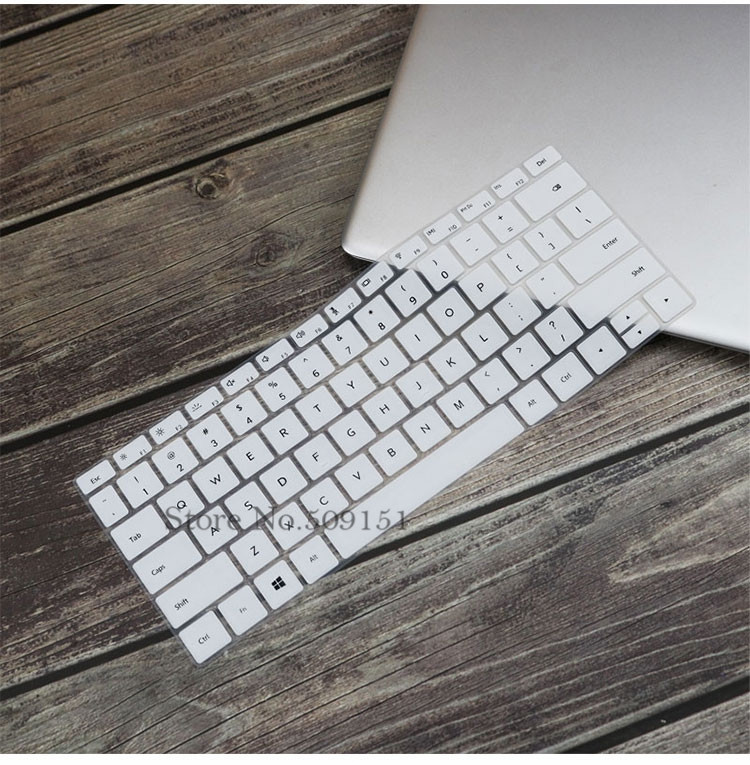 For Huawei MateBook D 14 inch (AMD) Notebook D14 14.0&#39;&#39; Silicone Laptop Keyboard Cover Skin Protector Dustproof Guard: White