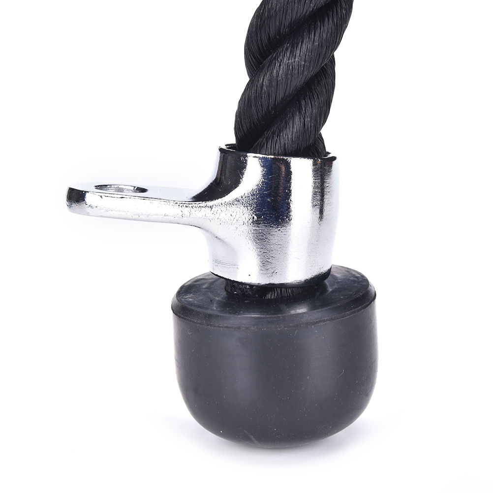 Tricep Rope Push Pull Down Cord For Home Gym Fitness Crossfit Abdominal Crunches Cable Attachment Exercise Training Equipment