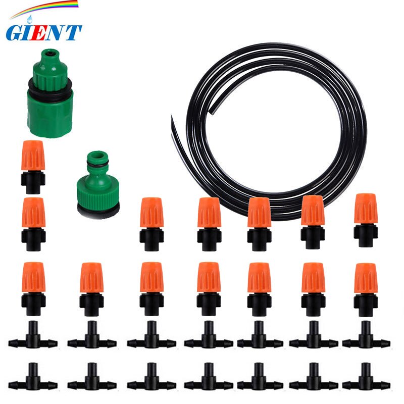 Sistema di irrigazione a spruzzo per irrigazione fai-da-te sistema di spruzzatura dell'acqua da giardino impostato di irrigazione a goccia in vaso da giardino