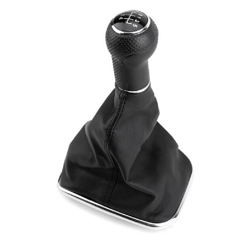 12mm 5 / 6speed Car Gear Shift Knob For VW BORA JETTA 4 GTI MK4 GOlf 4 1999 2000 - 2005/ Seat Leon Car Styling: chrome 5speed