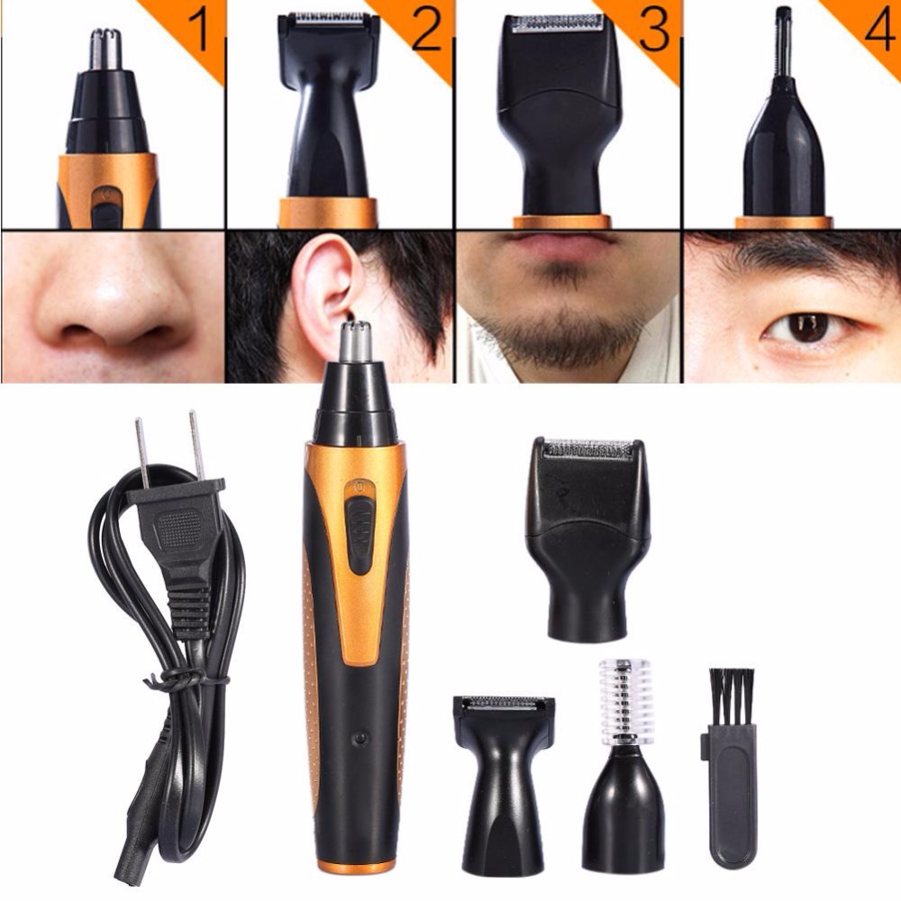 Electric Nose Trimmer Ear Temple Hair Shaving Clipper Beard Shaver For Men 4 In 1 nariz Trimmer Machine