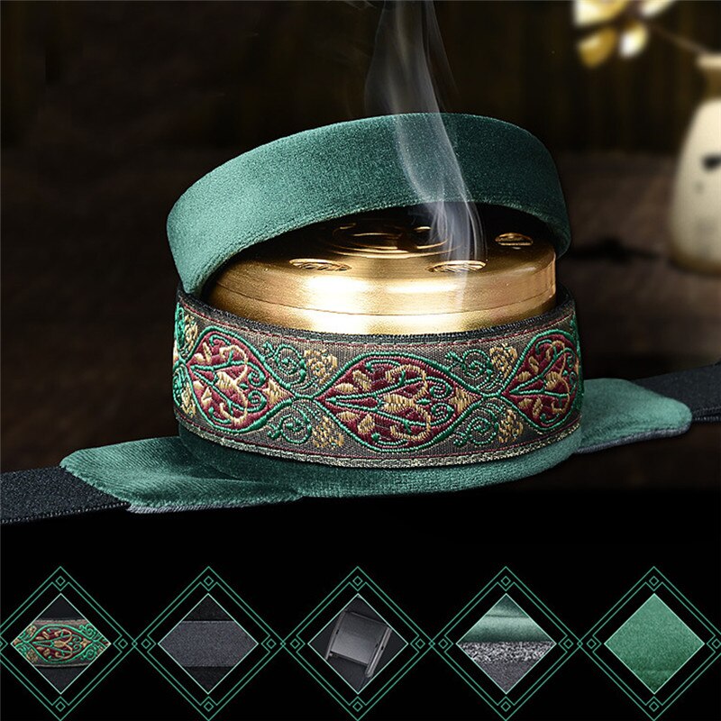 Moxa-caja de moxibustión de cobre, quemador de Moxa, palo de acupuntura, soporte para cuello, brazo, dispositivo de terapia de masaje corporal